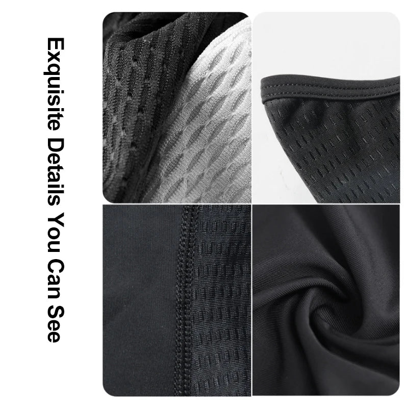 Summer Balaclava Sun Protection Mask Cycling Breathable Mesh Cooling Ice Silk Reflective Strip Motorcycle Fishing Neck Gaiter