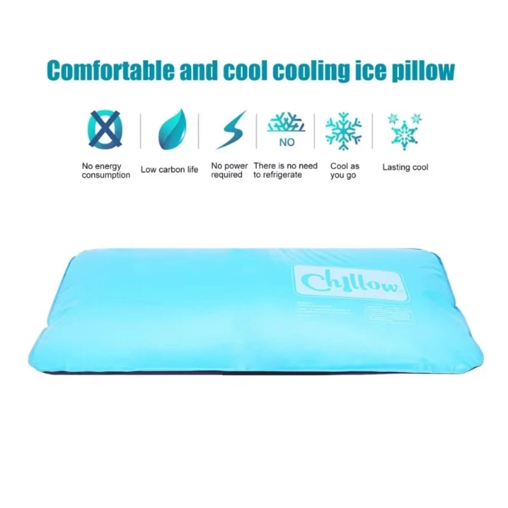 Cooling Pillow Gel Cooling Mat and Cooling Pillow Sleeping Pad Easy-to-Use Summer Cool Pillows Cold Pillow for Kids Students