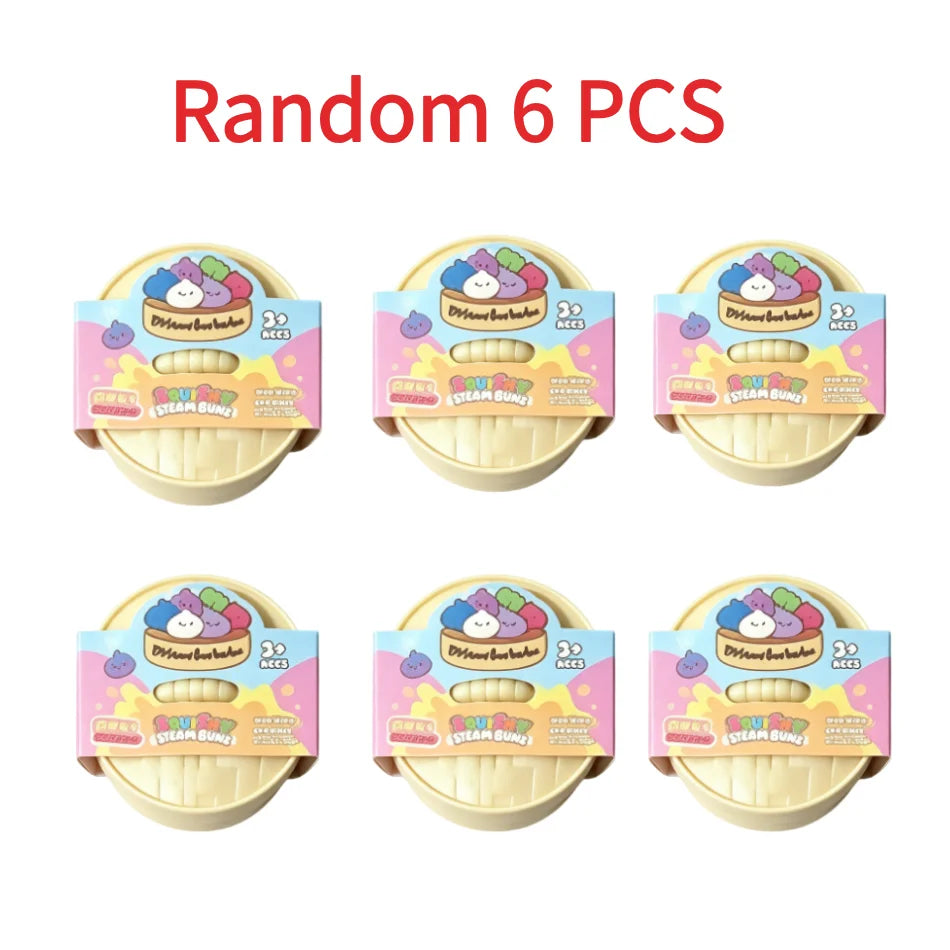 Blind Box Colorful Simulated Dumpling Squishy Relaxing Relieve Anxiety Antistress Enhance Happiness Rebound Squeeze Reliever Toy
