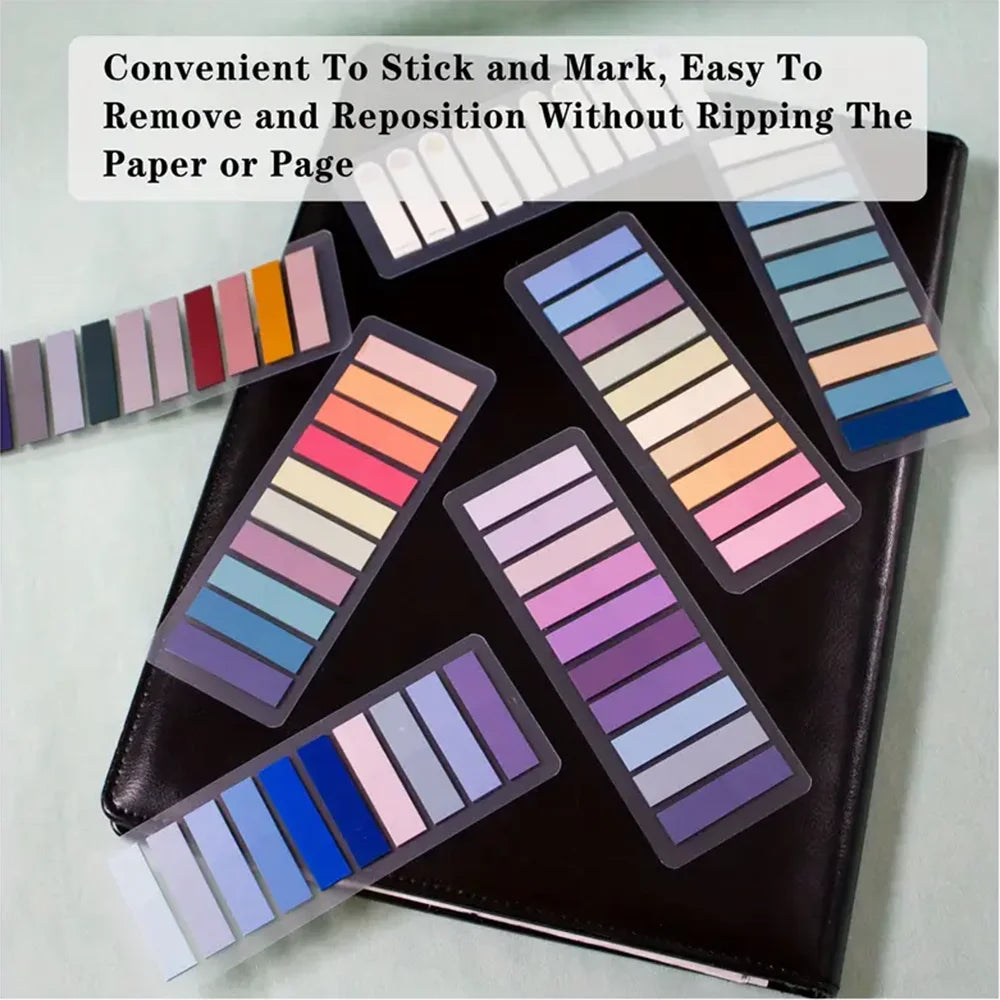 1000/2000 Sheets Stickers Transparent Index Creative Memo Pads Stationery Self-Adhesive Posted It Sticky Note Pads,Random Colors