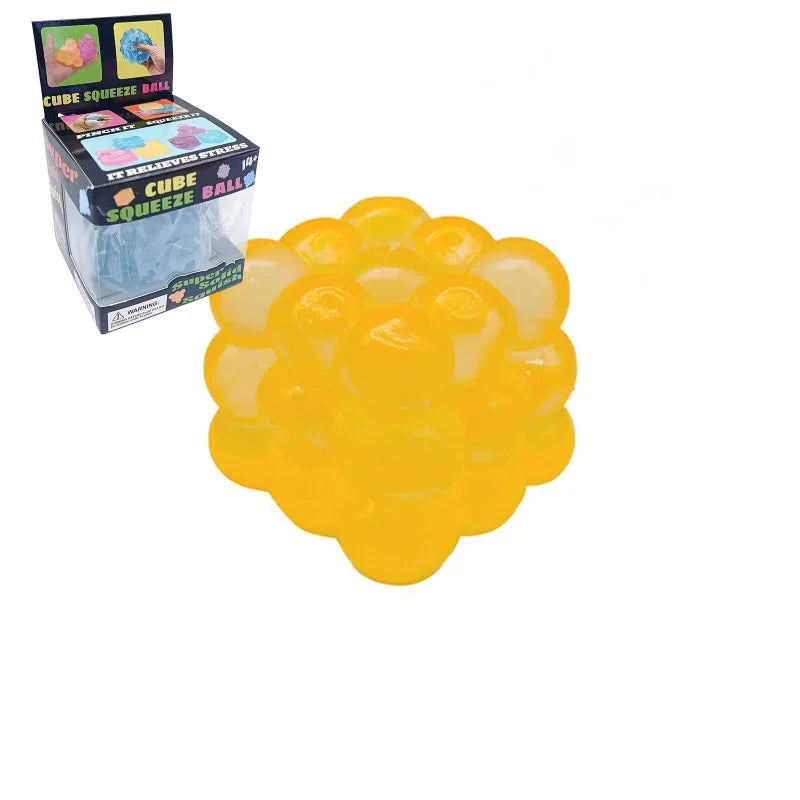 New three-dimensional candy kneading music adult kids Stress Relief Squeeze sensory Toys Decompression Simulation Cube