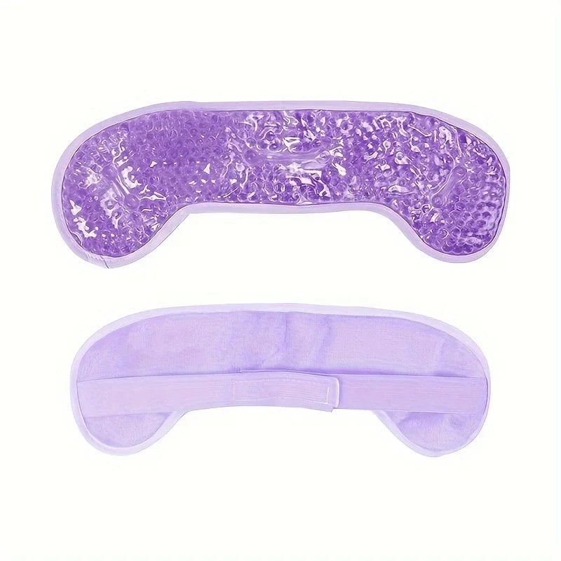 Reusable Hot/Cold Gel Forehead Ice Pack - Soft Cooling Pad for Head Comfort - Home, Office & Outdoor Use - Summer Essential