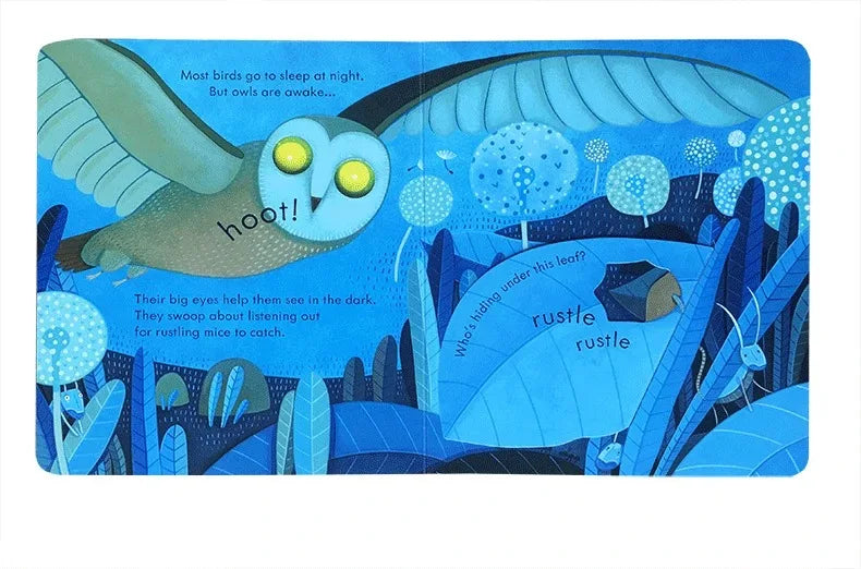 Usborne Peep Inside Night Time 3D Flap Educational English Picture Book for Kids Baby Interactive Activity Reading Books