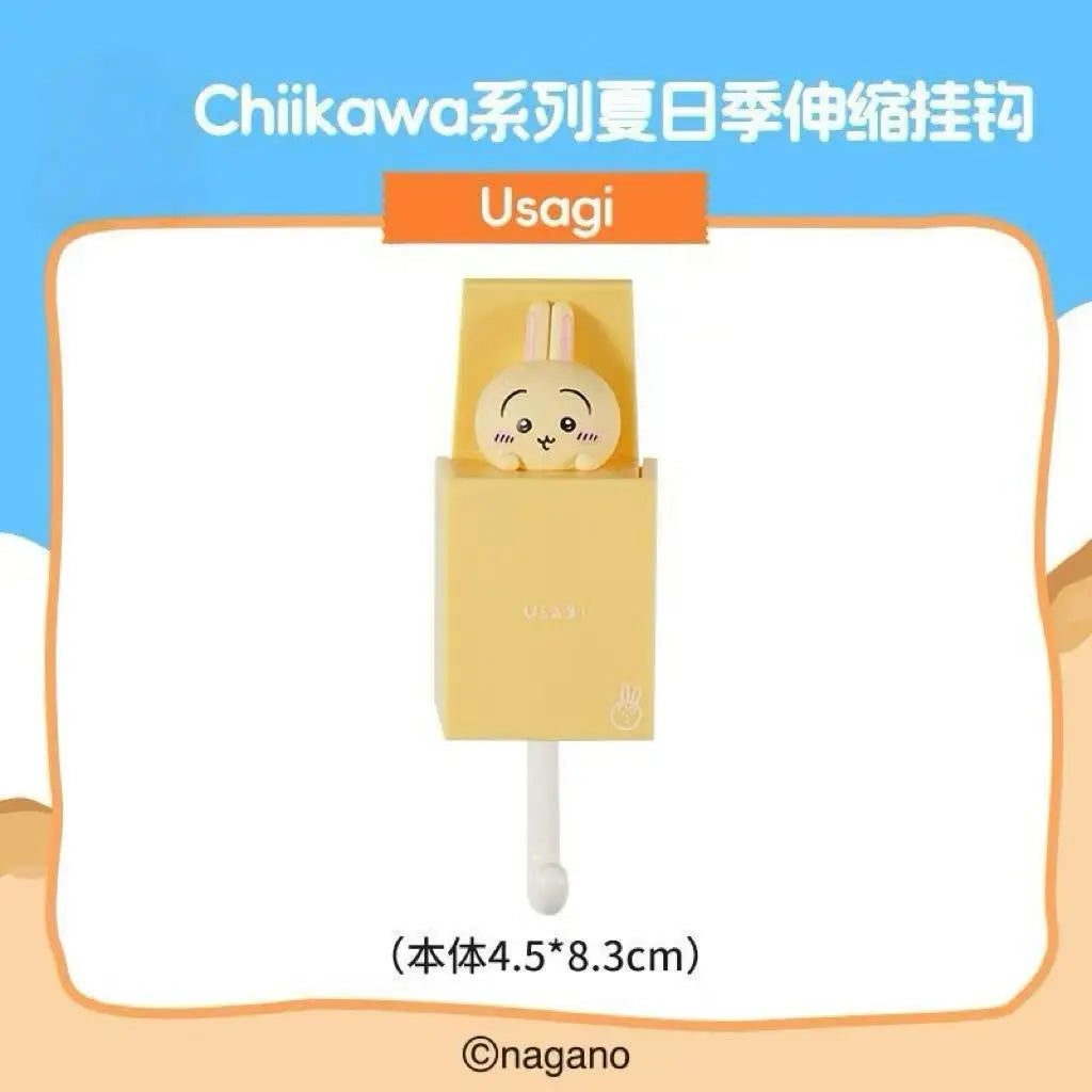 Series Summer Season Retractable Hook Minisos Cute Cartoon Hachiwera Usagi Chii Prompt Goods Nagano Home Essentials