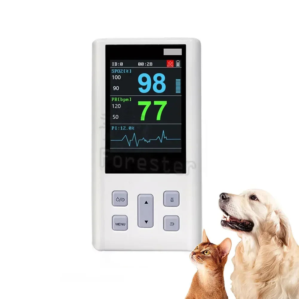 Portable Pulse Oximeter  for Heart Rate and  Saturation with Veterinary and Medical SPO2 with Memory