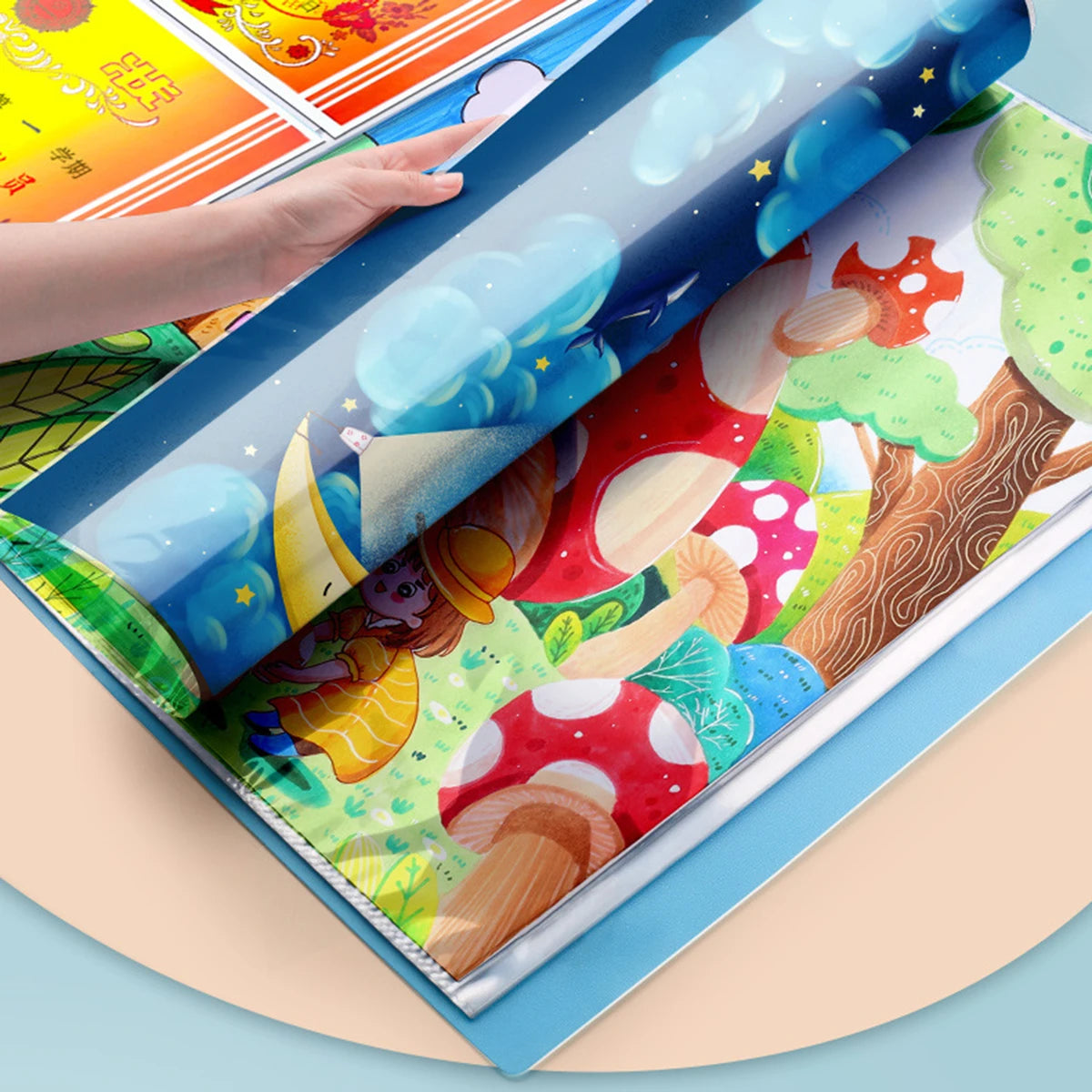 Drawing Paper Folder Diamond Painting Photo Album Storage Book Portfolio Presentation Storage Book Clear Folder Stationery