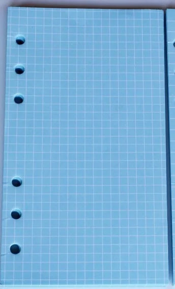 40Sheet Kawaii  A6 Loose Leaf Notebook Refill Spiral Binder Index Paper Inner Pages Line Grid Blank Agenda Stationery
