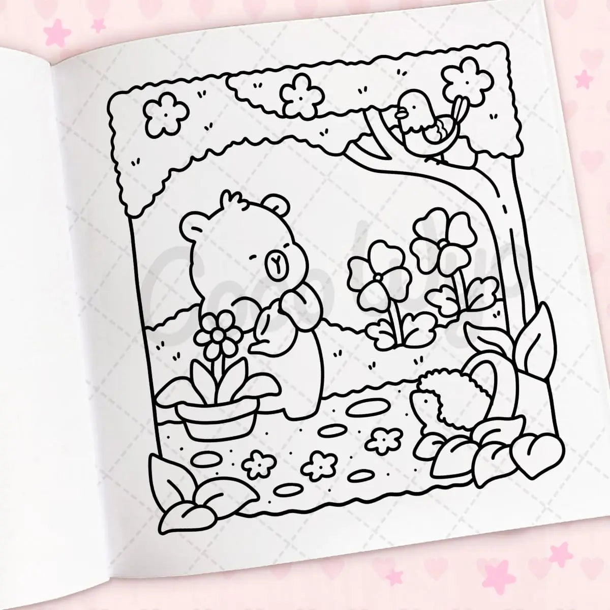 Bview Art Cozy Cuties: Coloring Book for Adults and Kids (Cozy Spaces Coloring)