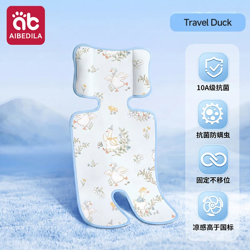 AIBEDILA Baby Stroller Cooling Pad Ice Silk Summer Seat Liner Mat Universal for Car Seat Stroller High Chair