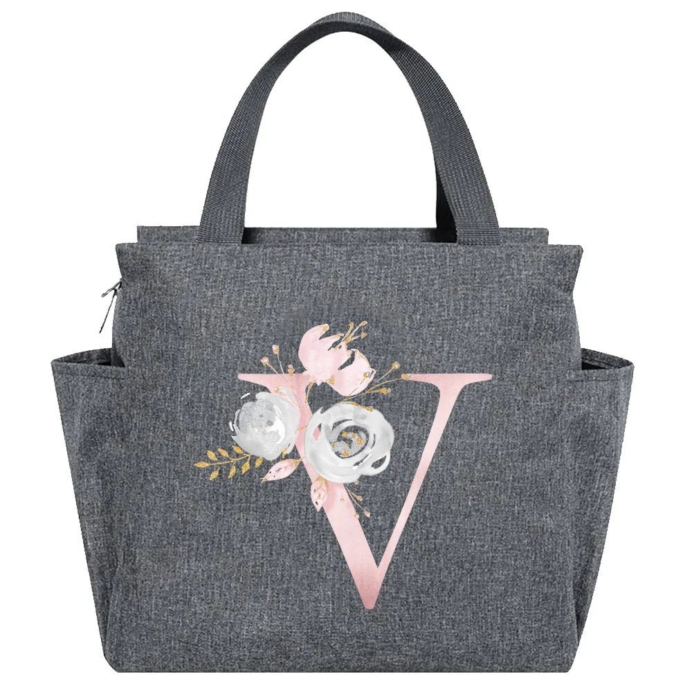 Insulated Lunch Bag  Cooler Lunch Box Portable Insulated Canvas Bento Pack Thermal Food Picnic Rice Bag For Women Kids