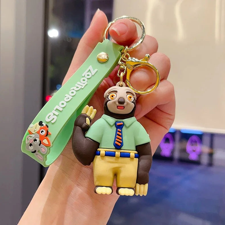 Zootopia Keychain Cartoon Judy Hanging Ornament Car Bag Accessories Wholesale Cute Animal Pendant Gift for Kids Party Favor
