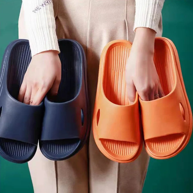 Non Slip Slides Lightweight Open Toe Quick Dry Slippers For Indoor Outdoor Bathroom Beach Summer Indoor Outdoor Eva Slippers