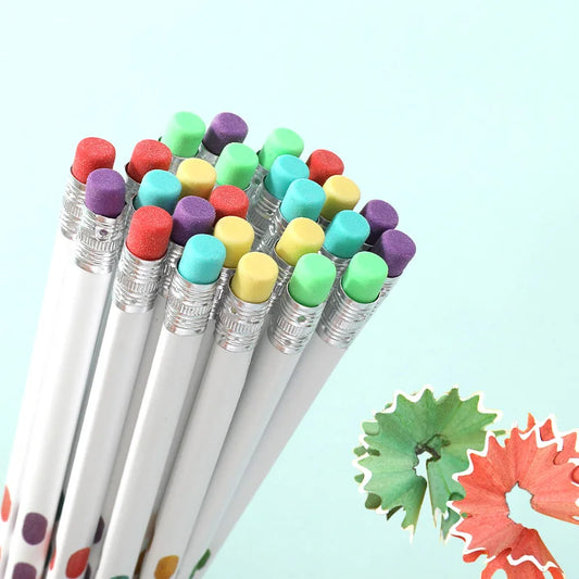 Wholesale 150pcs Wooden Pencils Hole Pencil Bright Color Correction Children Posture Korean Stationery Kids Writing Accessories