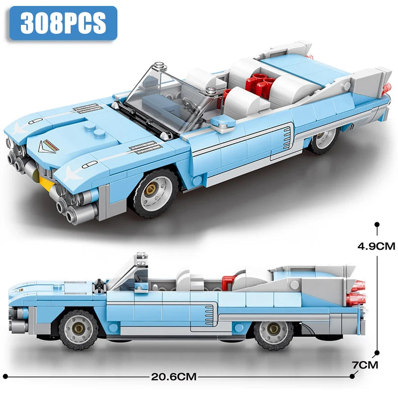 Speed Series Racing Sports Vehiclea Technique Car Supercar Building Blocks Set Bricks Classic MOC Model Toys For Kids