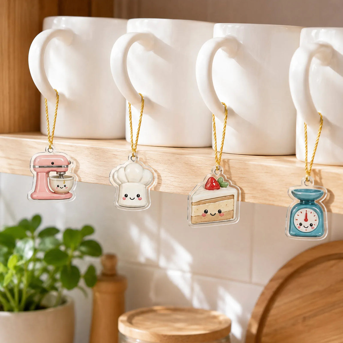 Baking Theme Acrylic Advent Calendar – 24 Hanging Ornament Blind Boxes
