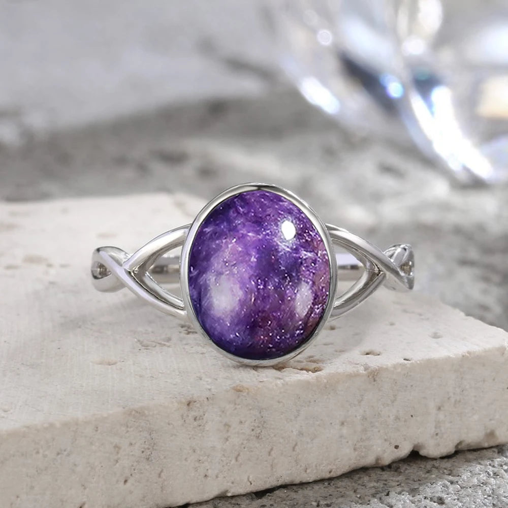 S925 Sterling Silver Moonstone Rings Simple Summer Rings Natural Stone With Blue Light Party Gifts Fine Jewelry Rings For Women