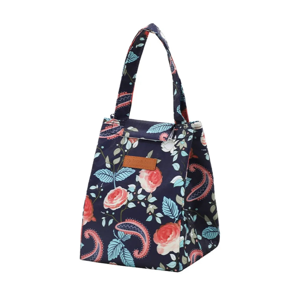 Oxford Cloth Insulated Lunch Bag Camping Food Drink Cooler Bag Picnic Travel Bag Waterproof Food Storage Box for Adult Kids