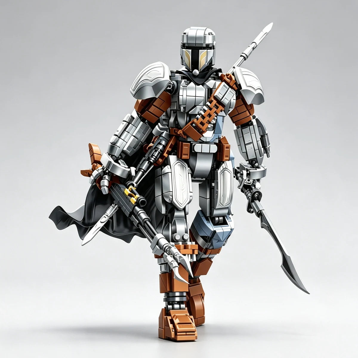Mech Robot Building Block Model – Medieval Star Soldier Display Ornament
