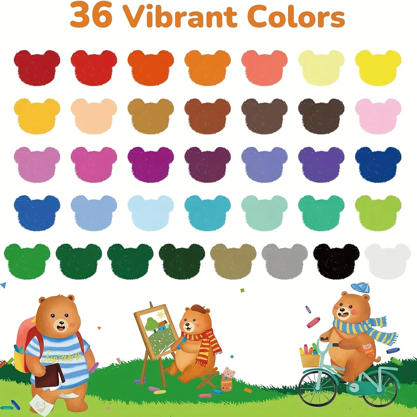 12/24/36/48 Color Silky Twistable Crayons,Washable Art Supplies, Multicultural Pastel Gel Crayons,Easy Grip Coloring Gift