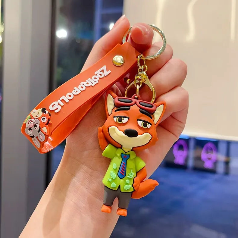 Zootopia Keychain Cartoon Judy Hanging Ornament Car Bag Accessories Wholesale Cute Animal Pendant Gift for Kids Party Favor