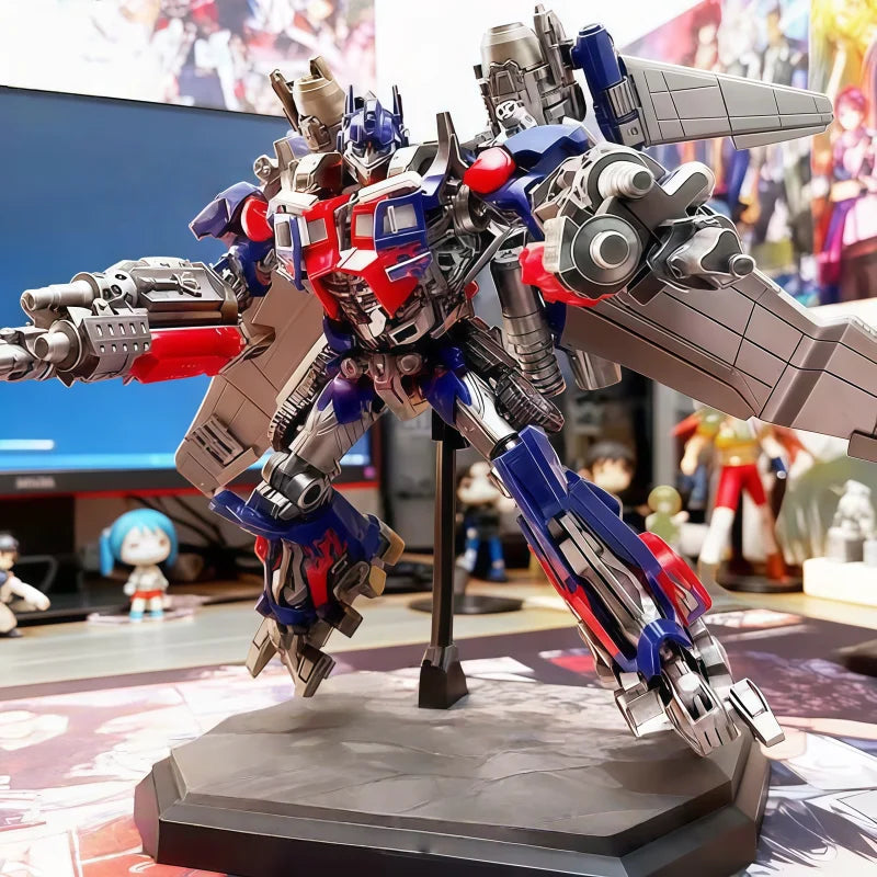 Blokees Transformers Movie Beyond Serie LED Sentinel Prime Blitzwing Action Figure Assembly Model Ornament Collectible Toy Gift