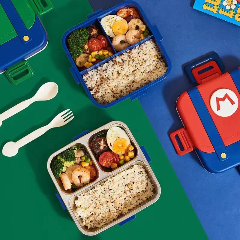 750ml Stainless Steel Insulated Bento Box Food-Grade Divided Portable with Lid for Canteens Students Kids