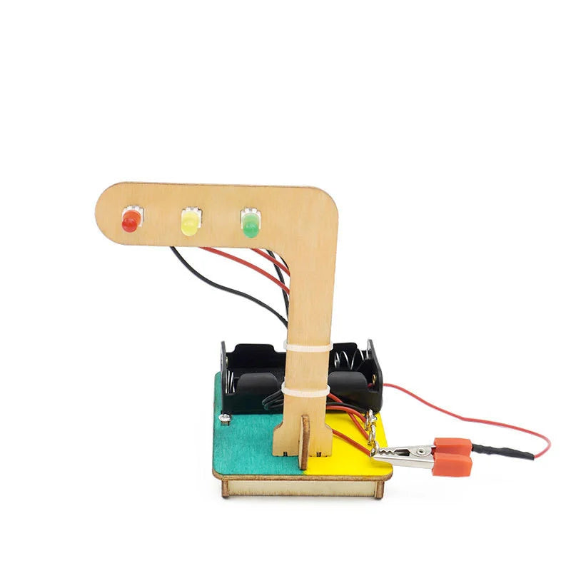 Children's Handmade Technology Small Production DIY Traffic Lights Fun Invention Educational Science Toy Learning STEM Education