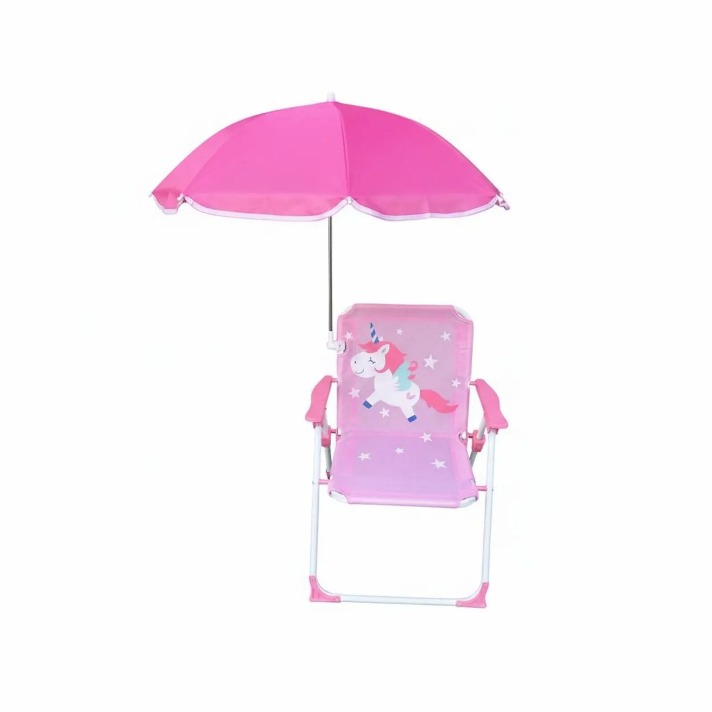 Outdoor Folding Chair Children'S Beach Chair With Sun Umbrella Camping Children'S Leisure Backrest Chair For Summer