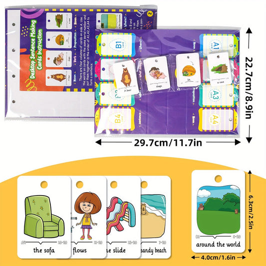 Sentence-Making Exercises Flip Chart Sentence Educational Learning Tool Vocabulary Building Special Education Speech Therapy
