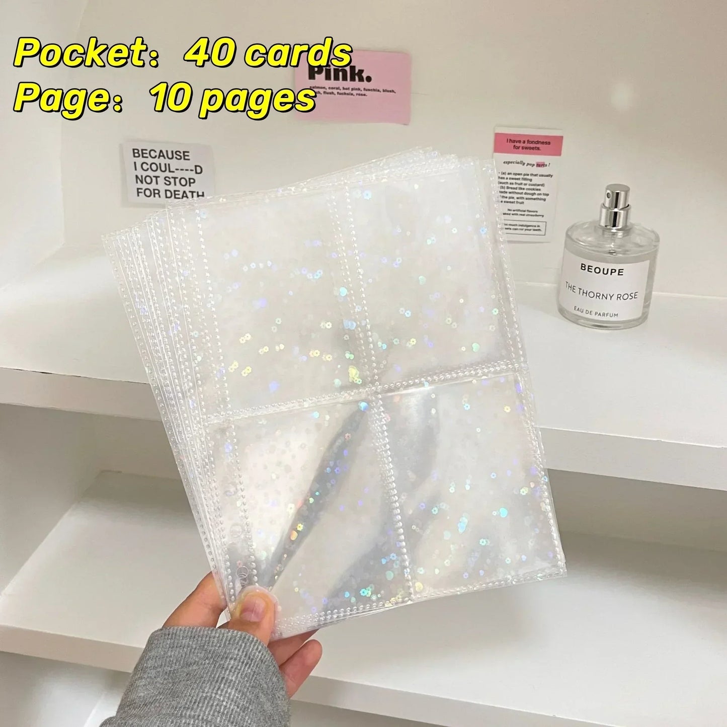 10PCS 1/2/4 Grids Photo Album A5 Inner Page Photocard Binder Photo Sleeve 6 Ring Refill Inner Page Photocard Kpop 포토카드 바인더