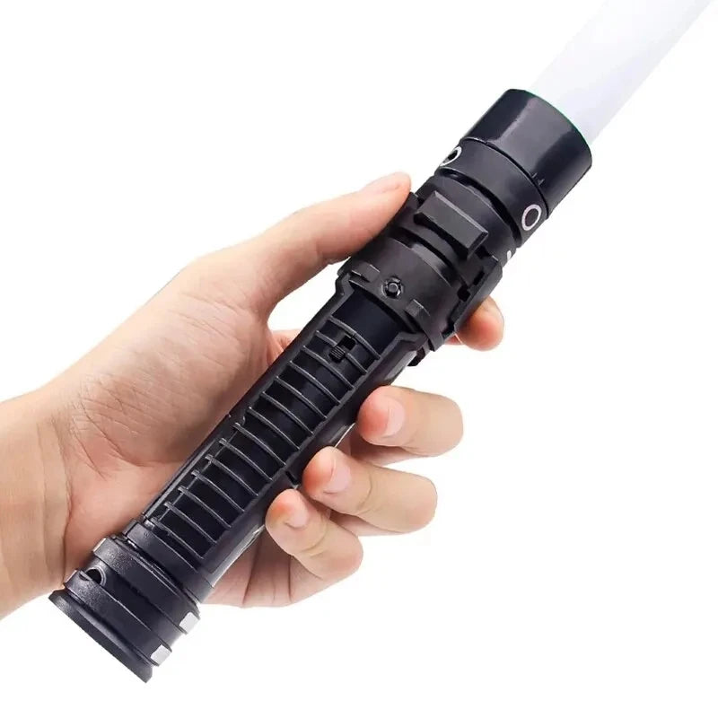75CM Sword Lightsaber Red and Blue Double Saber Rave Transformation Children Cosplay Flashing Toy Party Glow Swords
