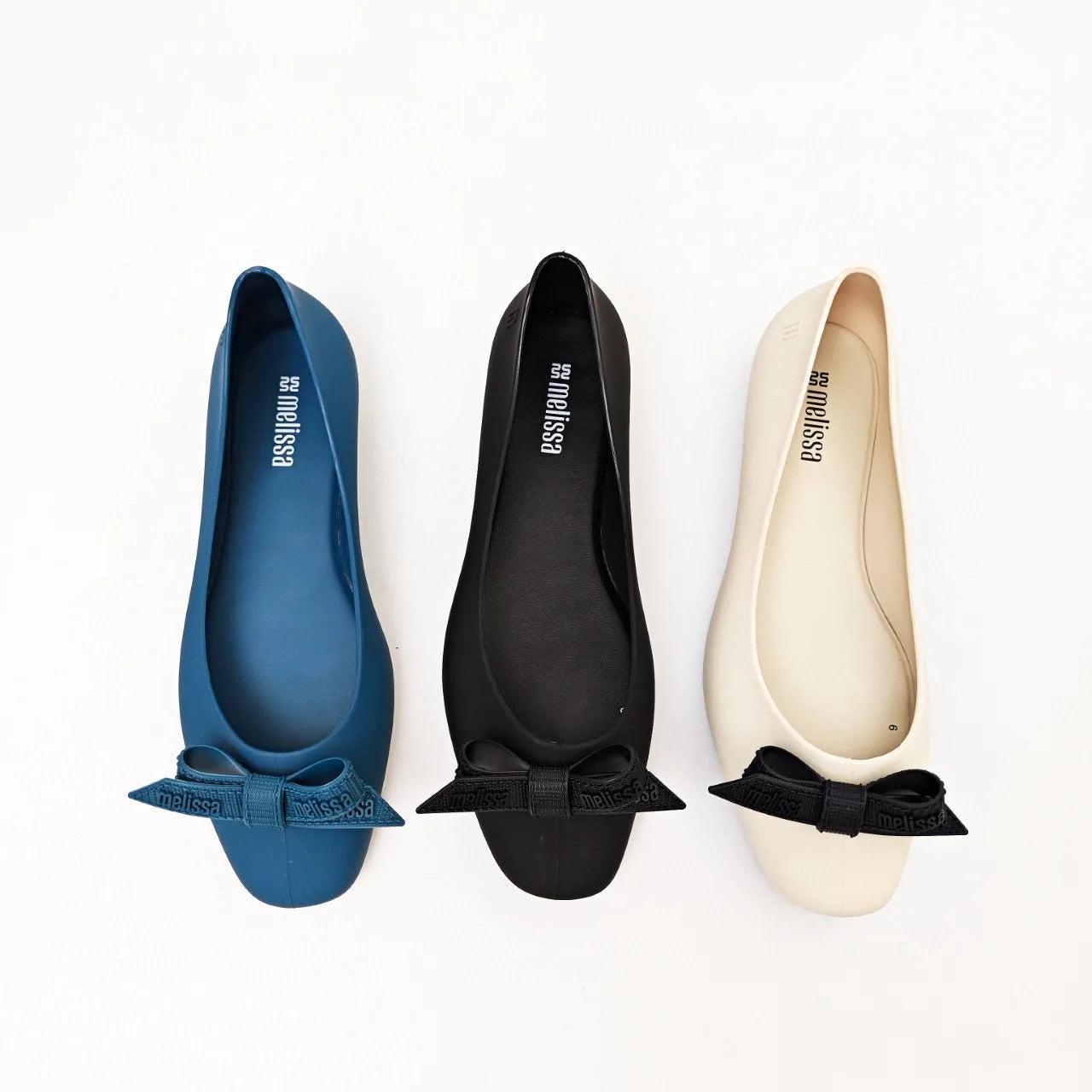 Melissa Women Flats Comfort Ballerina Shoes 2025 Summer New Shallow Mouth Non-slip Ladies Loafers Elegant Bowknot Women Single