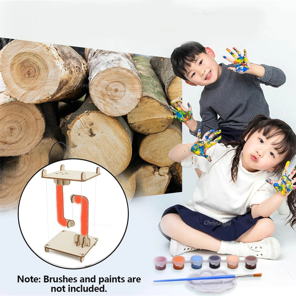 STEM Toys DIY Anti-Gravity Tensegrity Structure Floating Table Wooden Science Physics Building Model Educational Gift for Kids