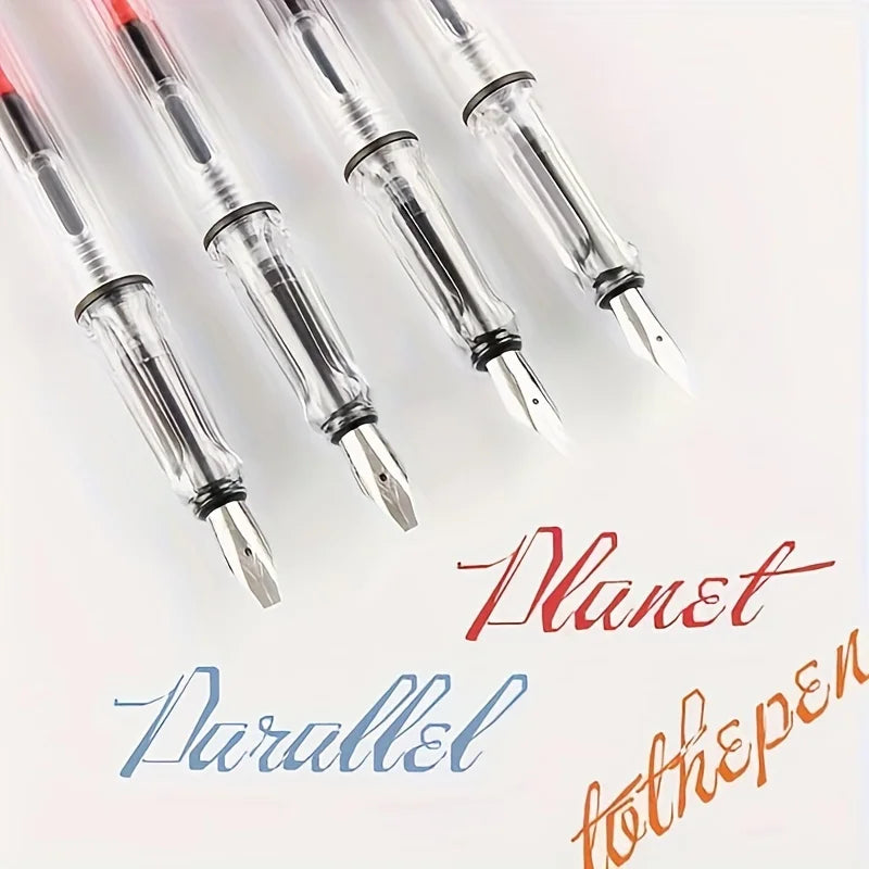6pcs Calligraphy Parallel Pen Art Flat Tip Tibetan Arabic Fountain Pen Writing Pen For Gothic Letter Caligraphy Stationery& Ink