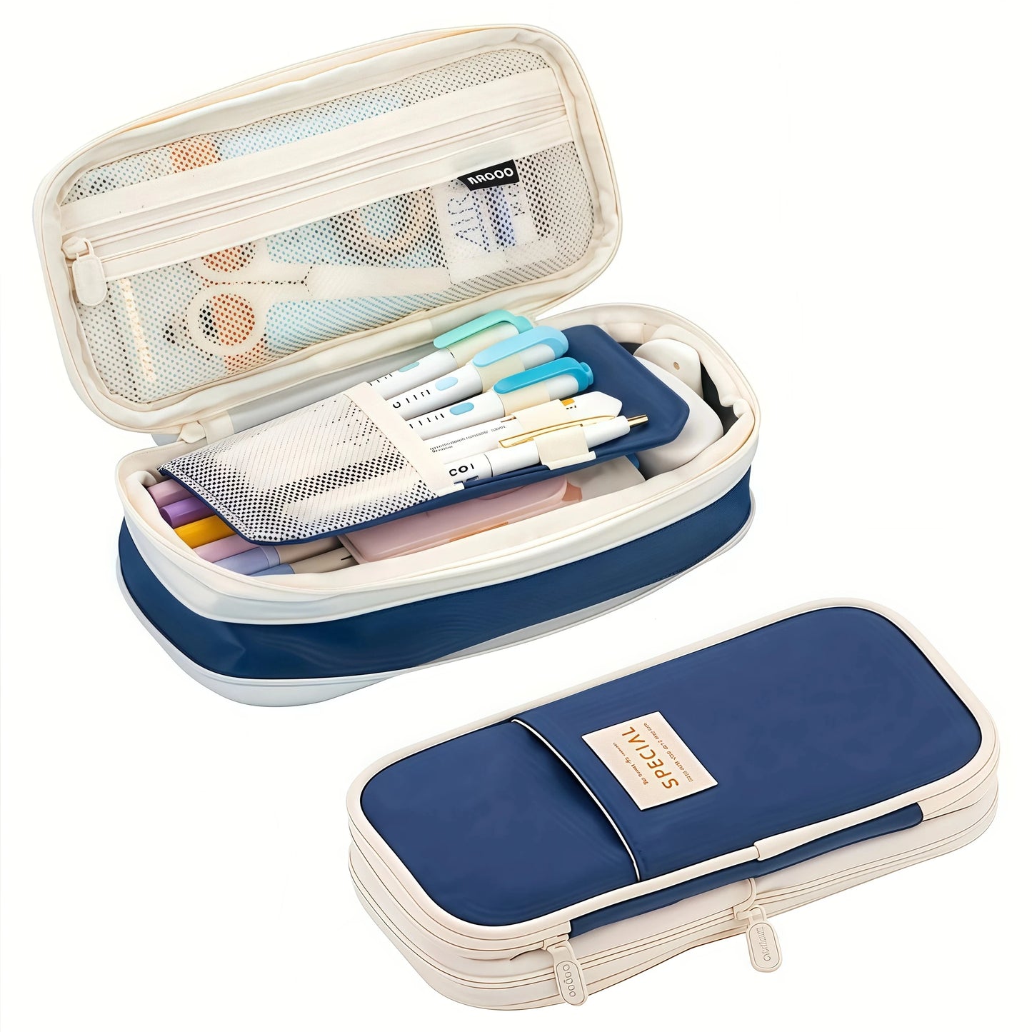 Large Capacity Pencil Case Stationery School Supplies Pencil Cases Pouch Office Desk Storage Bag Students Kids Pen Case Bags Box