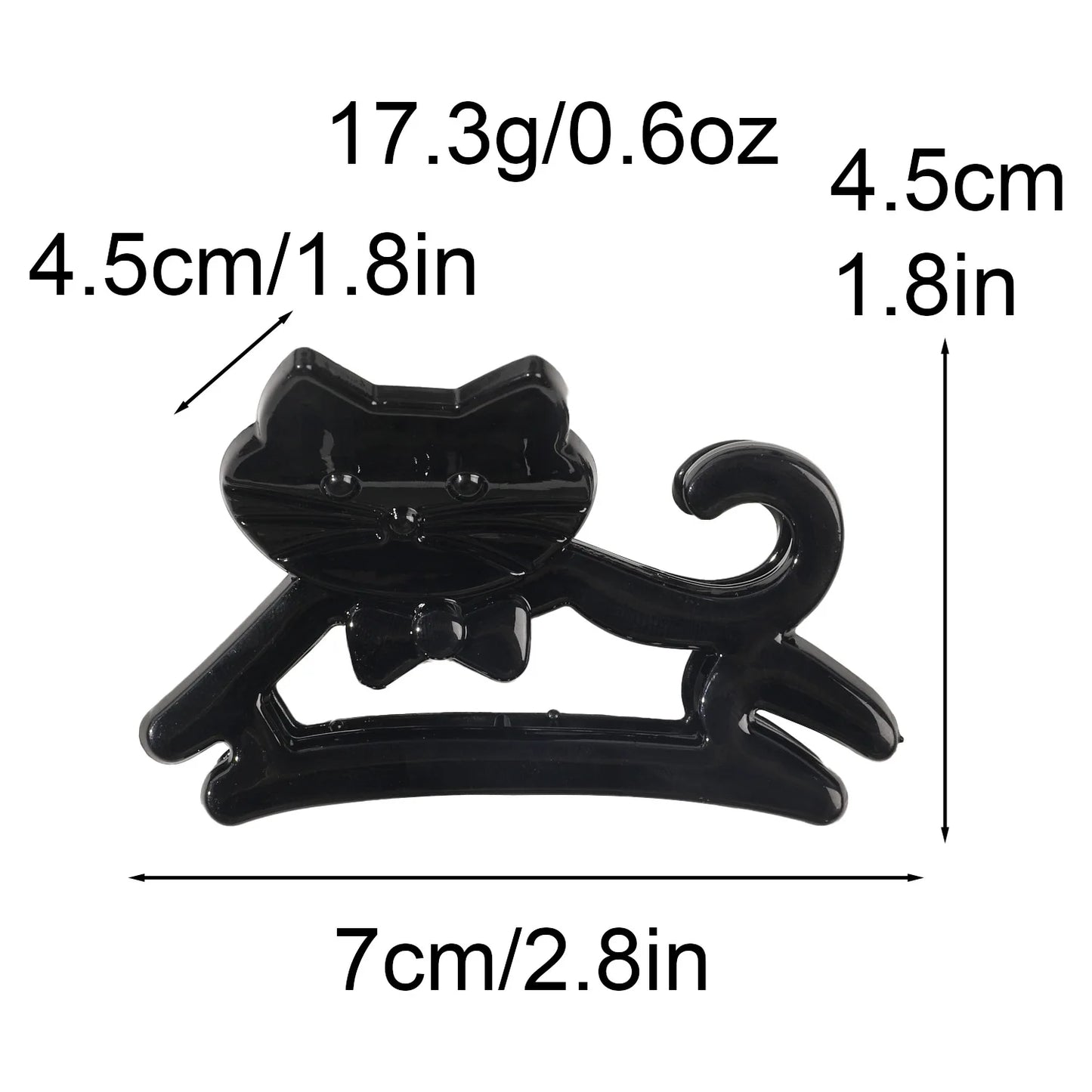 Korean Cute Cartoon Cat Acrylic Hair Claw Crab Hair Clip Shark Cat Barrettes Hairpin Headwear for Women Girl Hair Accessories