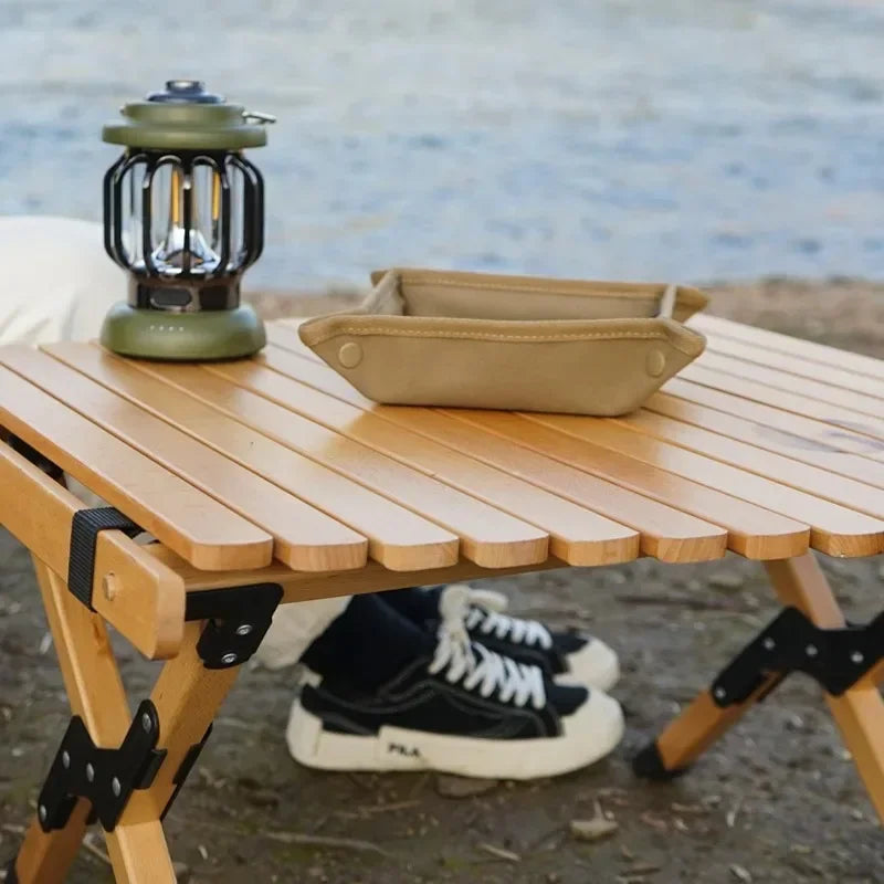 Camping Storage Tray Home Travel Storage Box Outdoor Camping Portable Folding Table Stacked Square Clutter Storage Tray