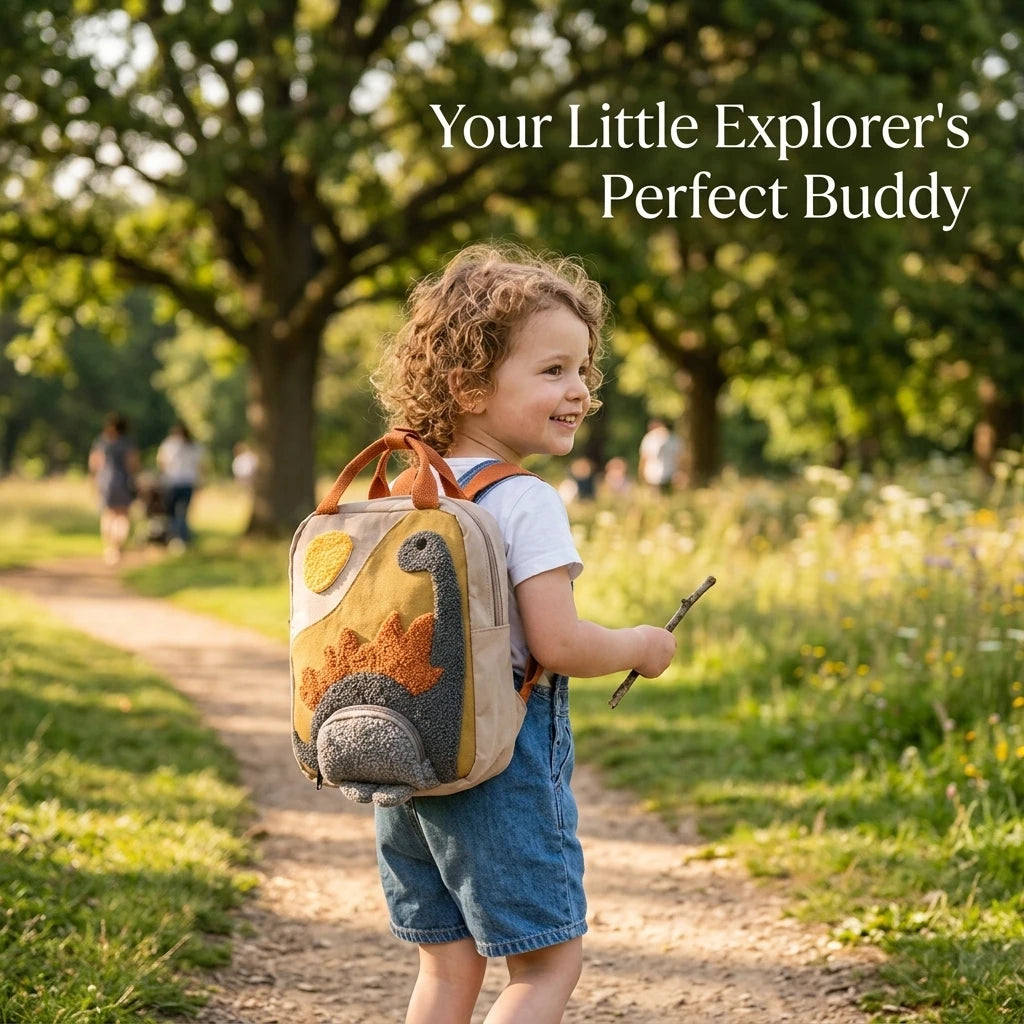 Premium Cartoon Dinosaur Children S Backpack High Quality Durable Canvas Portable Waterproof Comfortable Fashion Schoolbag For