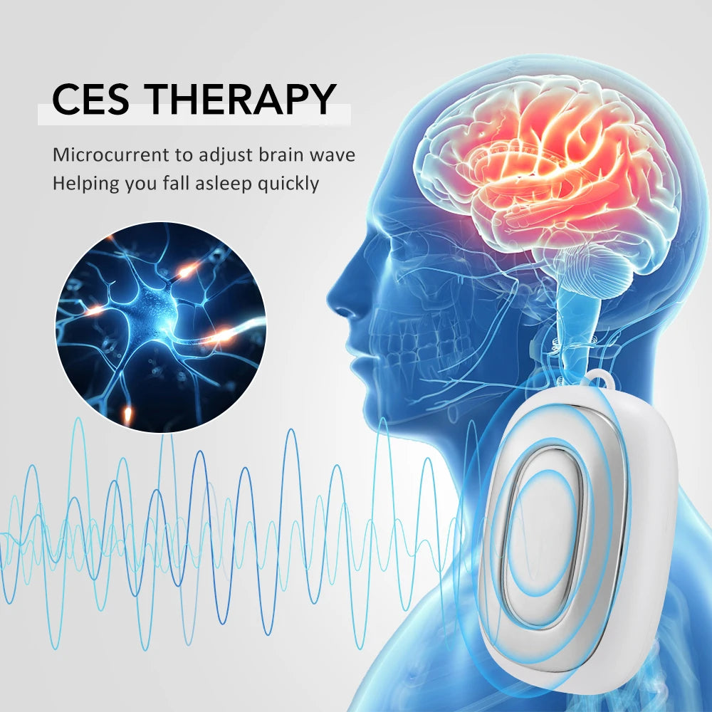 Handheld CES Sleep Aid Device for Insomnia Anxiety Pressure Relief Health Improve Sleep Palm Pulse Massager Smart Sleeper