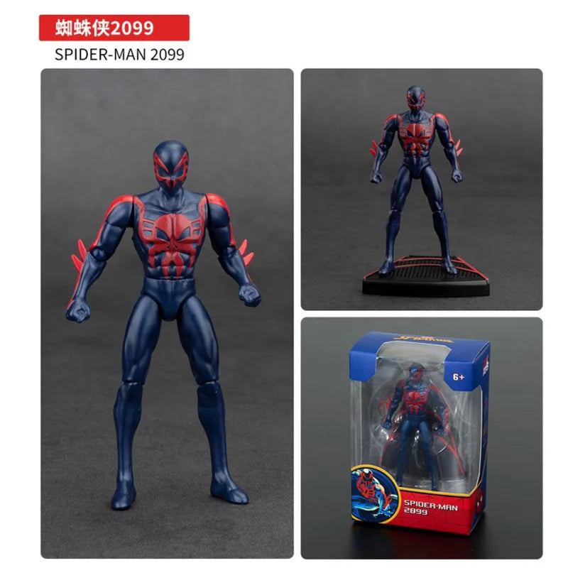 ZD Original Spider Man 4inch GREEN GOBLIN Doctor Octopus VENOM Action Figures MILES GWEN ELECTRO SCARLET SPIDER 2099 RHINO Toys