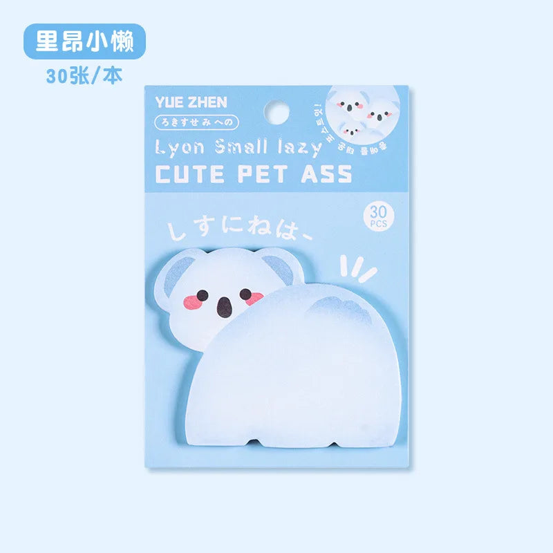 Korean Stationery Kawaii Cartoon Cat Sticky Memo Post Pad Marker It Note Planner Stickers Cute Office Supplies School Supplies