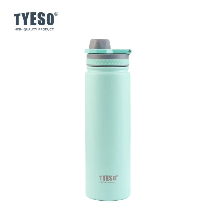 TYESO Thermos Bottle Car Insulated Flask Water Tumbler for Outdoor Sports Travel Vacuum Flasks Stainless Steel Thermal Cup