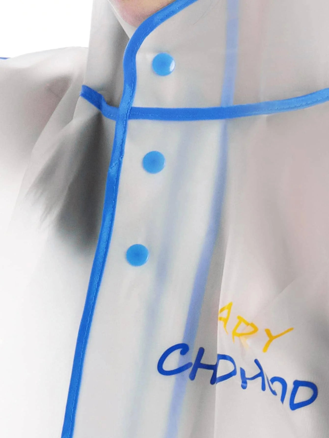 Children's raincoat Boys and girls primary school baby kindergarten school bag  rain poncho cartoon raincoat blue dinosaur style