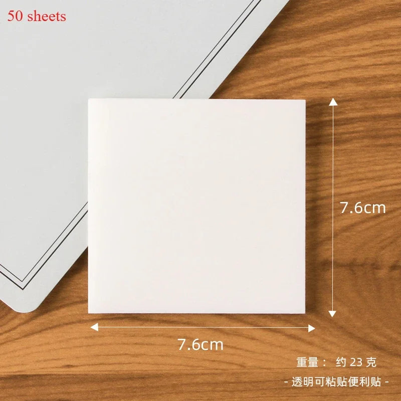 100 Sheets Full Stick Color Sticky Notes Pads Ins Style Memo Notepad Stationery for School Office Message Stickers Posted It