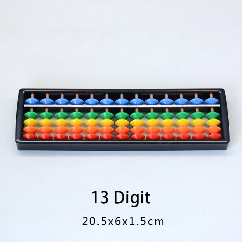 7/9/11/13/15/17 Column Plastic Montessori Math Toy Arithmetic Digits Abacus Soroban Calculating Tool Color Beads Kid Teaching
