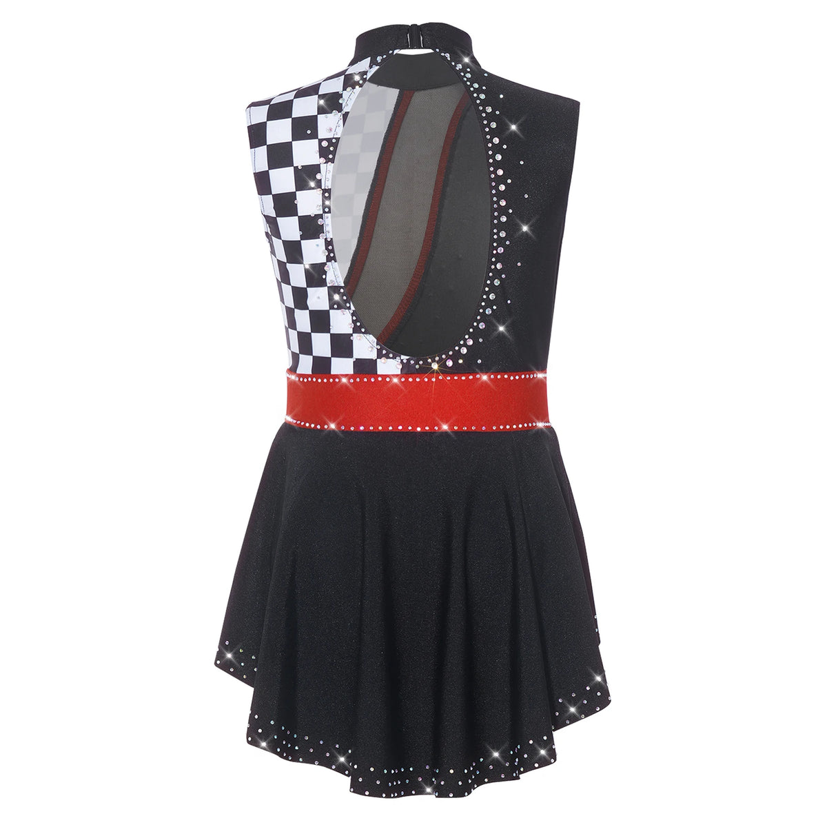 Children Girl Circus Clown Sleeveless Dance Leotard Ringmaster Fancy Dress Magician Jumpsuit Halloween Drama Performance Costume