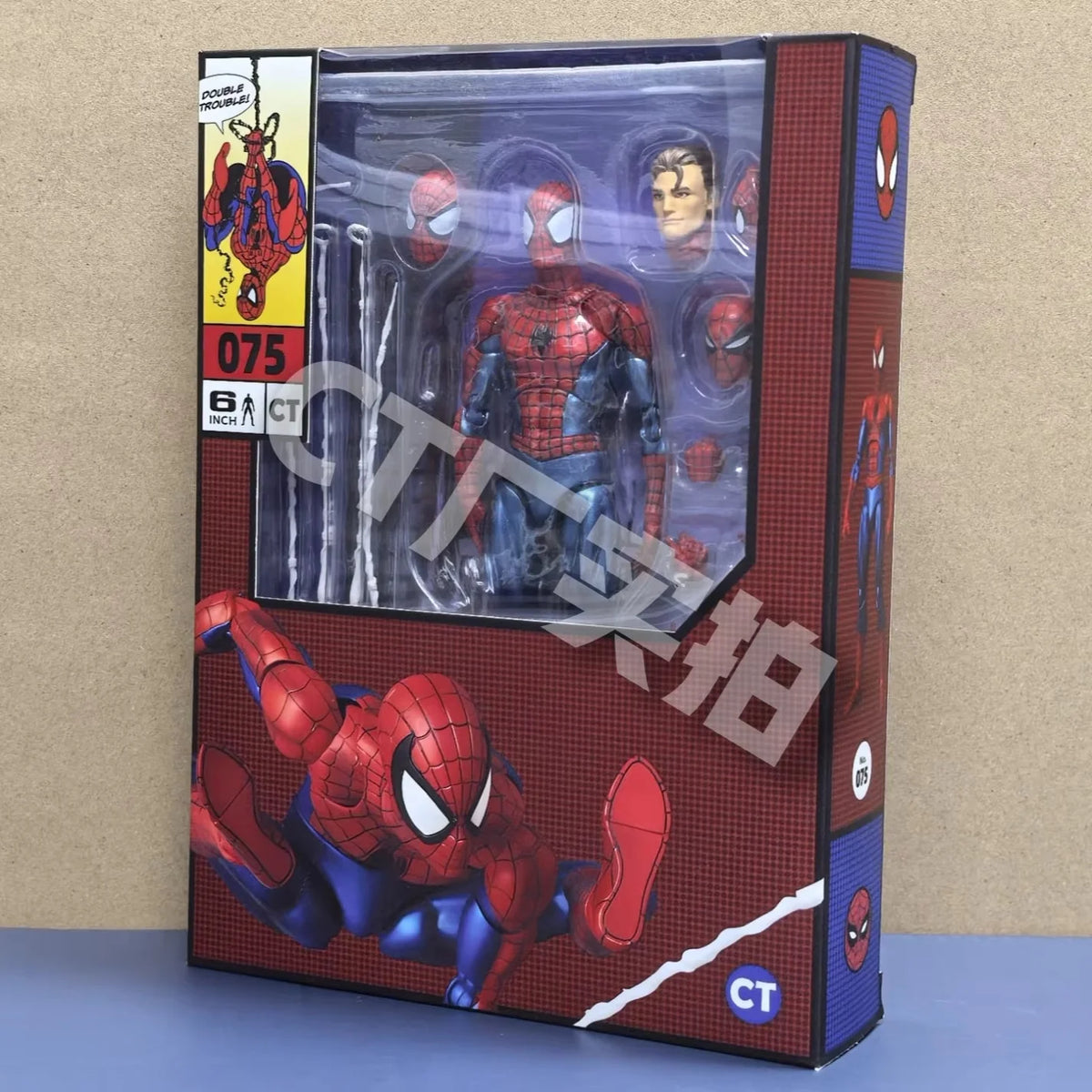 Genuine Ct Toys Spider-Man Mafex 075/185 Figure The Anazing Spiderman Comic Ver Mafex 185 Action Figure Figurine Model Toys Gift