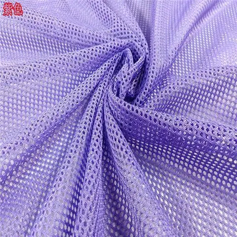 High-grade Black Fishnet Mesh Fabric By Meters for Chairs Bags Cradles Sewing Plain Summer Polyester Textile Wearable Breathable