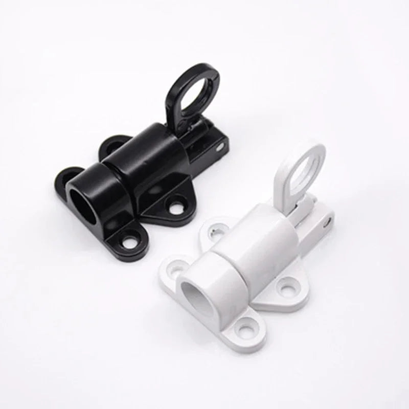 1/2/4Pcs Aluminum Alloy Spring Door Bolt Latch Home Window Gate Security Pull Ring Spring Bounce Door Bolt Automatic Latch Lock
