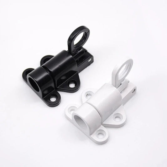 1/2/4Pcs Aluminum Alloy Spring Door Bolt Latch Home Window Gate Security Pull Ring Spring Bounce Door Bolt Automatic Latch Lock